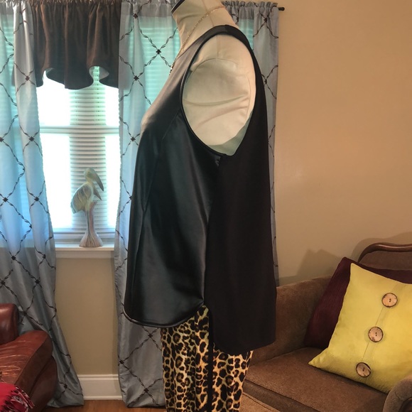 Express Faux Leather Tank High Low Top- 🛍 - Picture 5 of 7